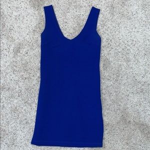 Royal blue dress